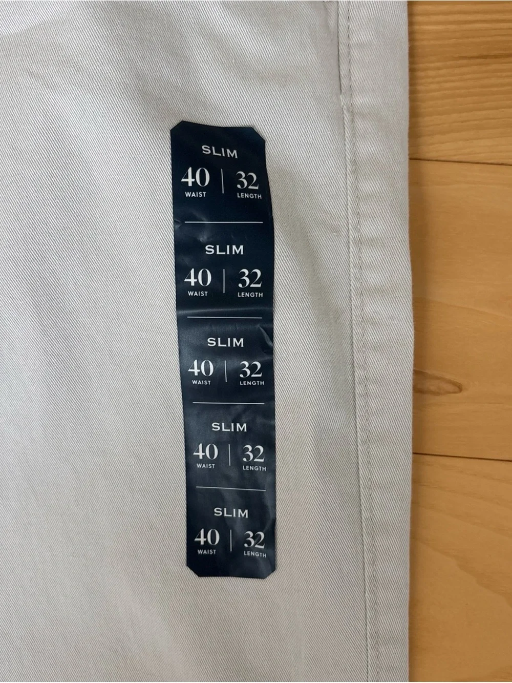 NEW J. Crew Men's Slim Fit, Flat Front Chinos in Stone Size 40X32 Classic